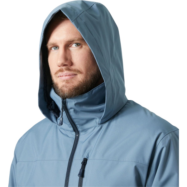 2026 Helly Hansen Hombres Crew Chaqueta Intermedia Con Capucha 2.0 34442 - Washed Navy